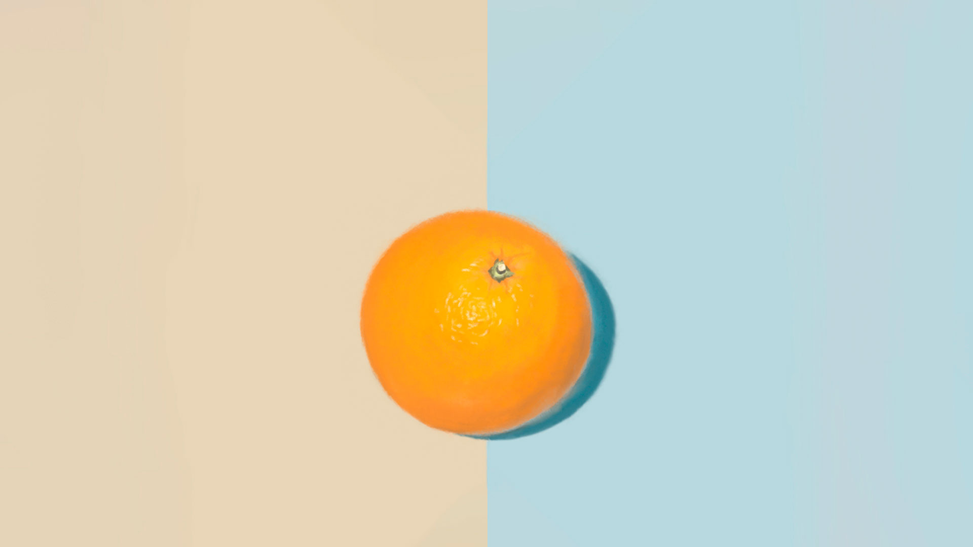 ミカンをリアルタイムで描くデジタル絵画メイキング/Real Time Drawing an orange. Digital picture making.