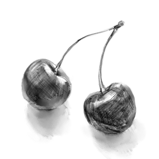 チェリーを描く